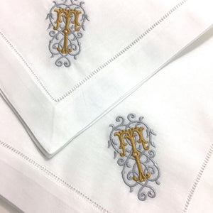 Esme Signature monogrammed linen napkins