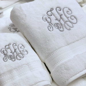 Essentials Gwyn Monogrammed Towels