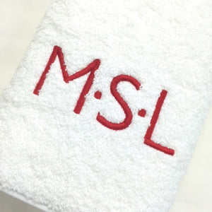 geoffrey monogrammed bath towel