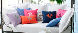 Monogrammed Blankets-Throws-Pillows