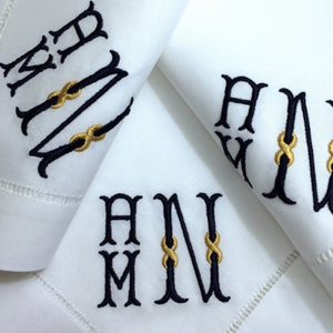 Signature Wescott Monogrammed Napkins-Placemats