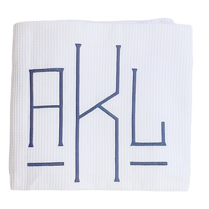 Sale-Waffle Shower Curtain Monogrammed