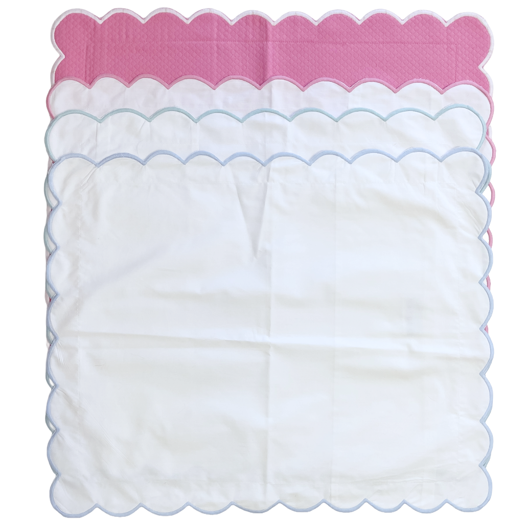 Sale-Scallop Boudoir Sham- Assorted Colors