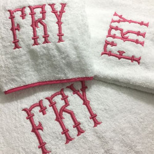Finley Monogrammed Bath Towels