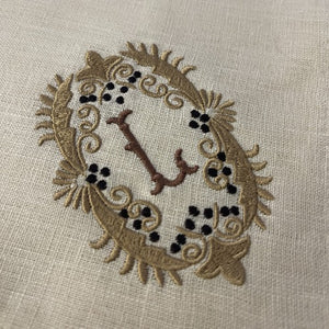 Festival Monogrammed Linen Napkins-Placemats-Cocktail Napkins - 75 Colors