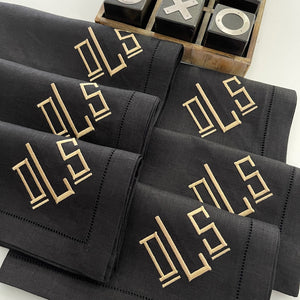 Harrison Monogrammed Napkins