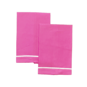 Sale-Fuchsia Linen Guest Towels-Pair