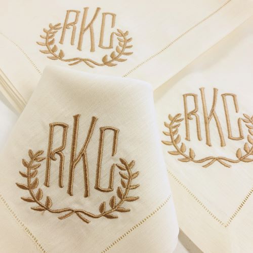 Festival Napkins in White, Luxury Linen Dinner Napkins