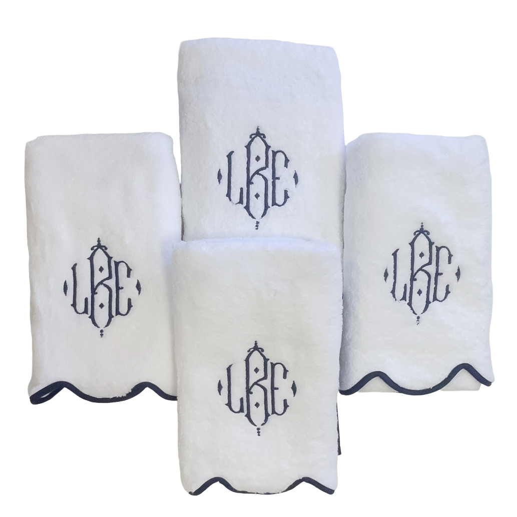 Sale-LRE Scallop Hand Towel
