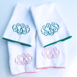 Olivia Monogrammed Cairo Guest Towels