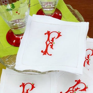 Paulina Holiday Cocktail Napkins