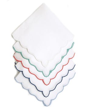 Ruffle Scallop Italian Table Linens