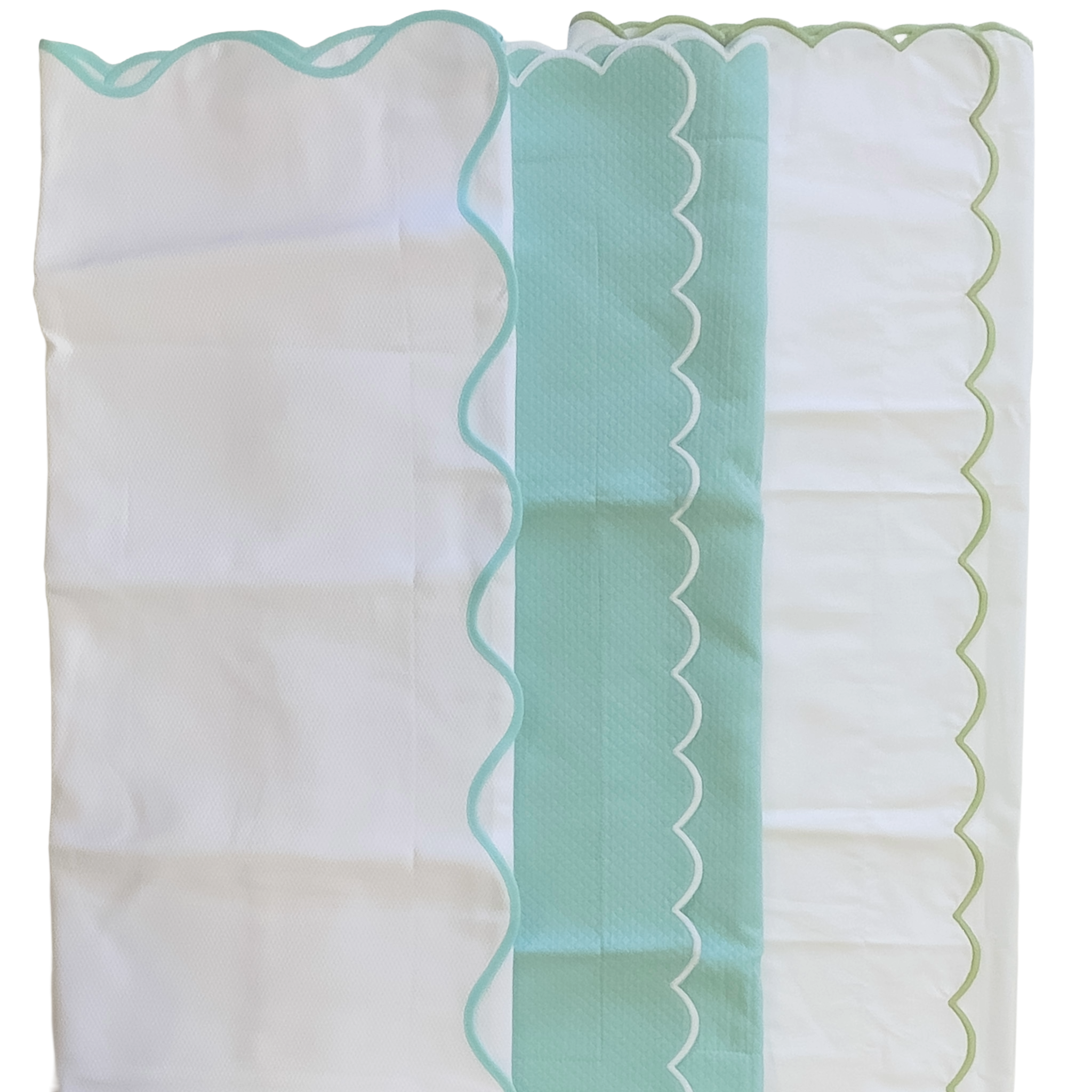 Sale-Scallop Euro Sham- Assorted Colors
