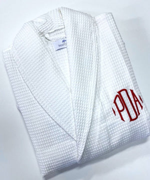 Monogrammed Waffle Robe