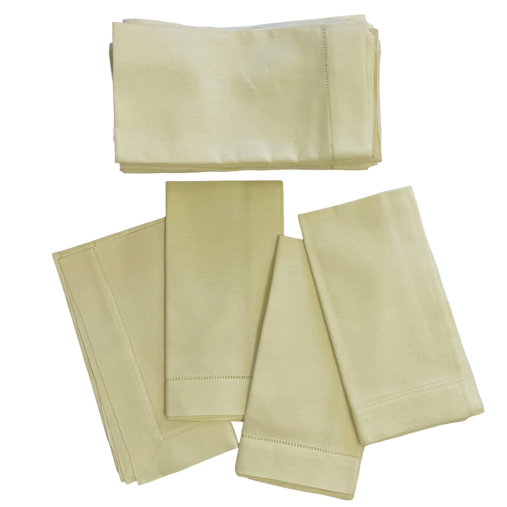 Sale-Pastel Yellow Napkin Set of 22
