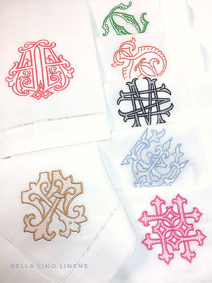 Antique Style Monogrammed Fine Guest Towels