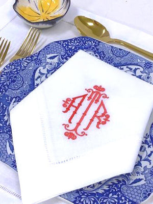 Bamboo Signature Monogrammed Table Linens