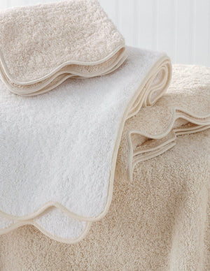 Matouk Cairo Scalloped Bath Towels-Hand Towels-Bath Mats