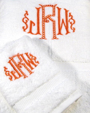 Danielle Couture Monogrammed Bath Towels