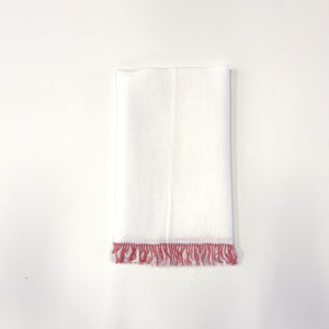Fringe Guest Towel Each-Medium Pink