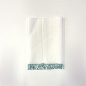 Fringe Guest Towel Each-Turquoise