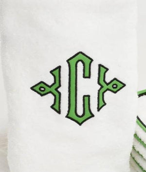 Applique Monogrammed Basic Bath Towels