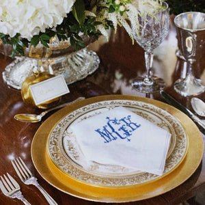 Isabella Signature Monogrammed Table Linens