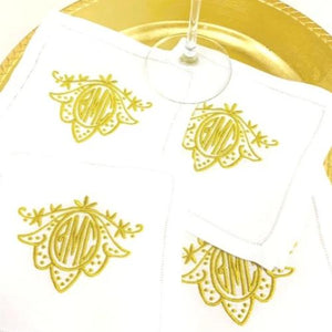 Signature Lily Monogrammed Table Linens