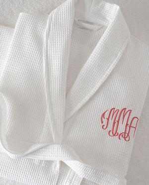 Luxury Egyptian Cotton Waffle Weave Bath Robe