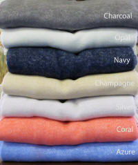 Pezzo Monogrammed Fringed Throw