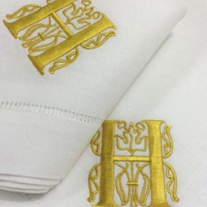Tivoli Signature Monogrammed Table Linens-Napkins-Placemats